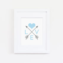 Love with Arrows Wall Art Print