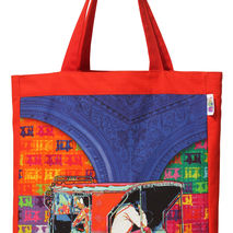 Funky Taxi Tote Bag