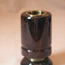 Pen urn made of natural obsidian | pen holder | pen cup | stone