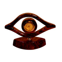 Eye of Horus clock made of obsidian | nice office and home decor