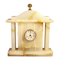 Victorian style mantel clock made of natural onyx | table clock