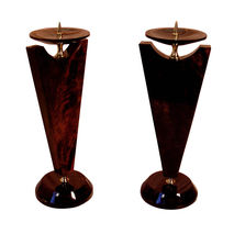 Obsidian candle holder | price for pair | home decor | natural