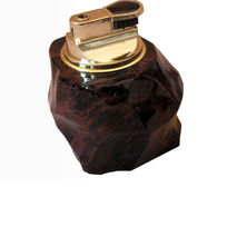 Obsidian rock table lighter | gift for smokers, anniversary gift