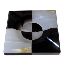 Obsidian and Onyx handmade ashtray | great gift for smokers