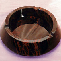Cigarette ashtray made from natural obsidian | smokers gift