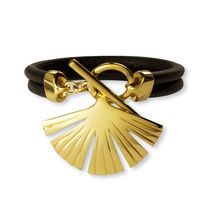 Yellow Gold-Plated Ira Bronze Bracelet