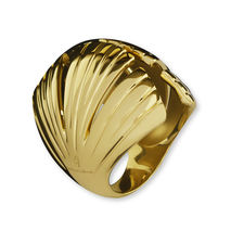 Yellow Gold-Plated IRA Bronze Ring