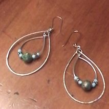 Beaded Dew Drop Earrings