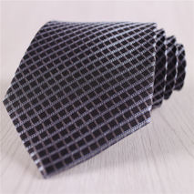 men's deep gray plaid formal vintage silk ties business ties+n17