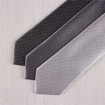 light gray plaid formal casual narrow slim skinny neckties+n23