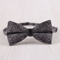 dark gray granular dots cotton formal bow tie for men+b15