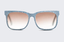 Celsius Washed Blue Solid Denim Sunglasses