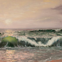 wave sea ocean seascape oil painting signed giclee PRINT reprodu