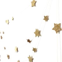 Constellation : Gold Garland 10 Foot Glitter Garland