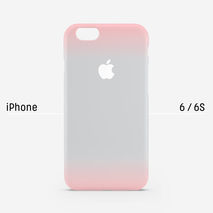 iPhone case - Peach Light Gray Gradation case non-glossy L13