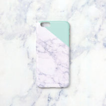 iPhone case - Melon Mint edge marble, non-glossy M07