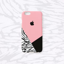 iPhone case - B&W Wild Pattern Layered, non-glossy M19