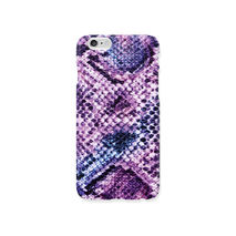 iPhone case - Violet boa snake skin pattern, non-glossy C13