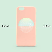 iPhone case - Peach Geometric Sphere, non-glossy D04