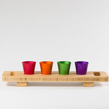 Bottoms Up Shot Glass and Tray Set