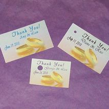 20 Personalized Wedding or Bridal Shower Favor Tags