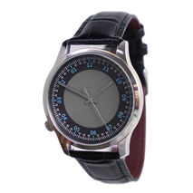 Backwards Watch Blue Numbers Black Free Shipping